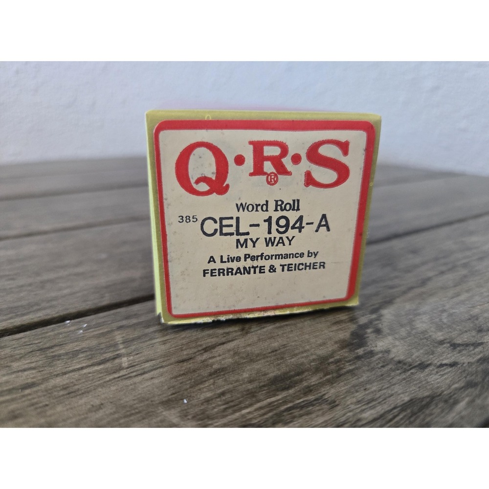 Vintage QRS Celebrity CEL-194-A My Way Ferrante & Teicher Player Piano Word Roll